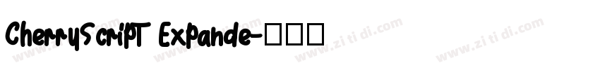 CherryScript Expande字体转换
